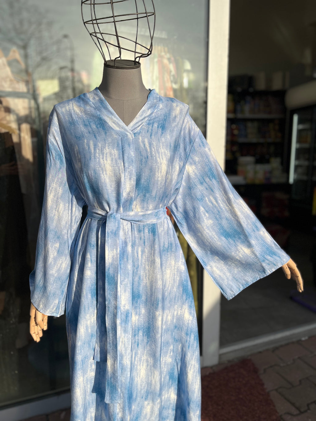 Tie Dye Viscose Abaya